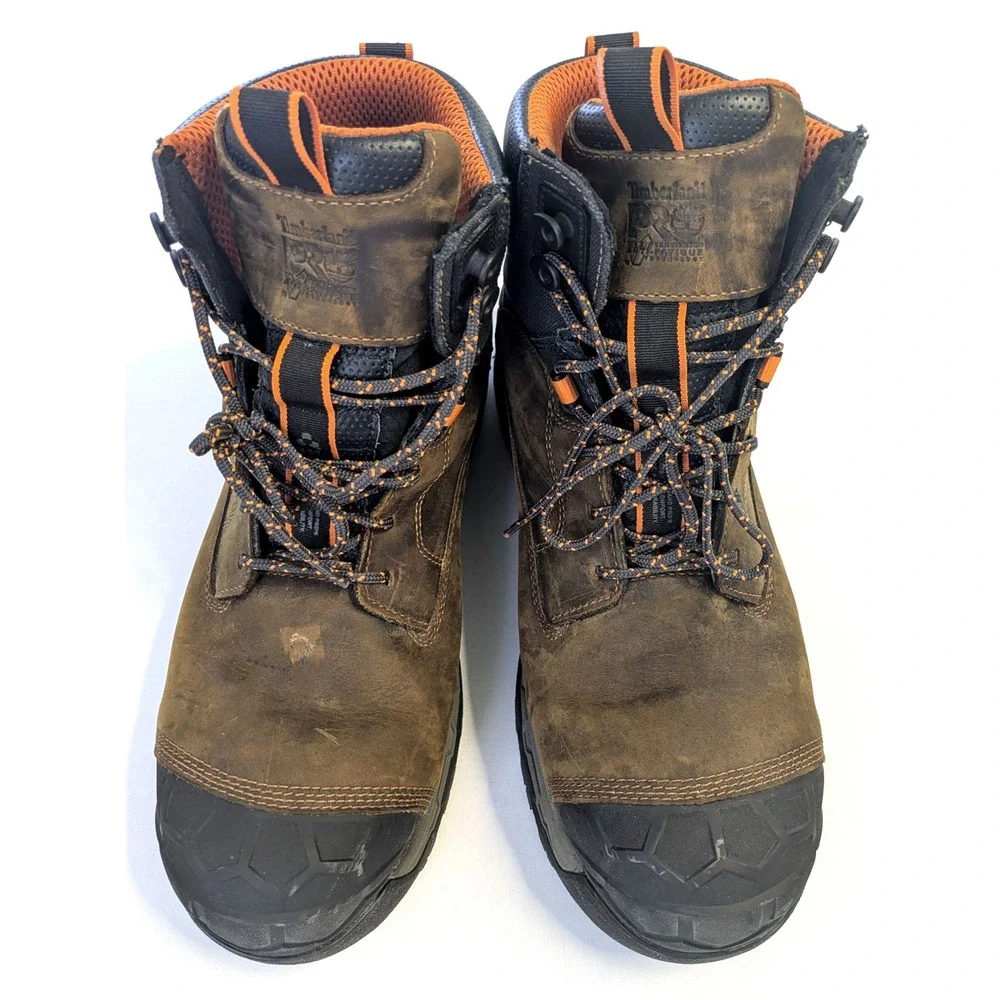 Timberland PRO Mens 14M Brown Composite Toe Work Boots  display picture 1